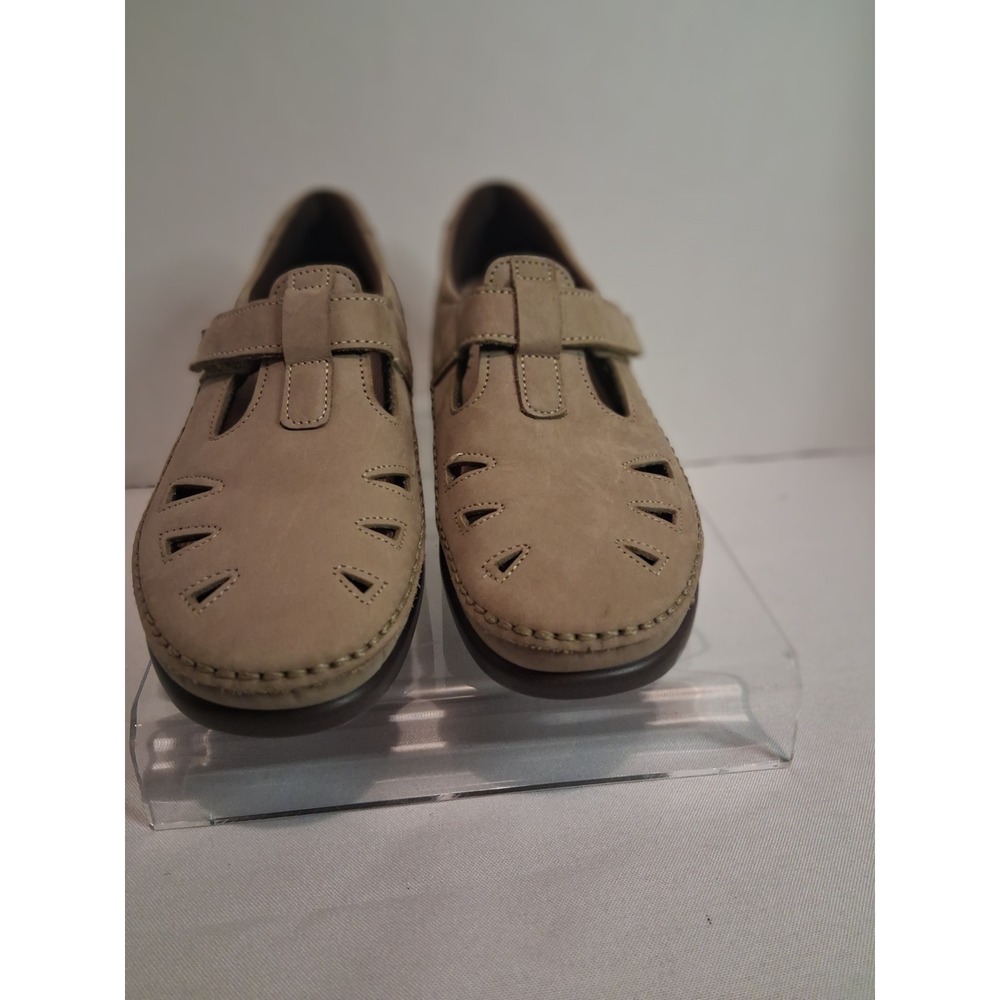 SAS Tripad Comfort Women Taupe Leather Mary Jane Walking Shoes Loafers 8 M